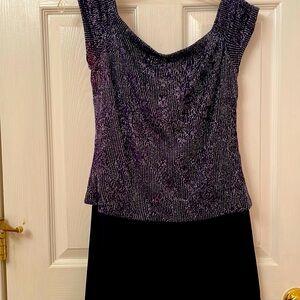 David’s Bridal beautiful long gown with scarf